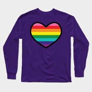 Original Rainbow Flag Heart Long Sleeve T-Shirt